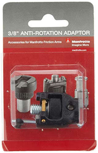 Adaptateur anti-rotation Manfrotto 244 accessoire de fixation haut de gamme noir pour studio
