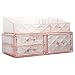 Makeup Organizer Acrylic Cosmetic Storage Drawers and Jewelry Display Box (3 drawer)