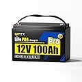Wattcycle 12V 100Ah LiFePO4 Lithium Battery, BCI Group 31,Deep Cycle Up to 15000 Cycles, 110A BMS, Low Temperature Protection, 10 Years Lifespan, Perfect for RV/Home Energy Storage