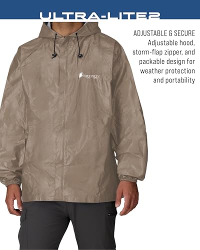 FROGG TOGGS Men's Ultra-lite2 Waterproof Breathable Rain Jacket, Khaki, M - Image 5