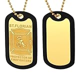 Inspiration : Saint Florien le saint patron des pompiers. Hommage à tous les pompiers. Merci pour quelqu'un qui fait face à la difficulté pour nous, et apportez-nous une vie paisible. Que ce collier à pendentif protège tout le monde contre les dommages.