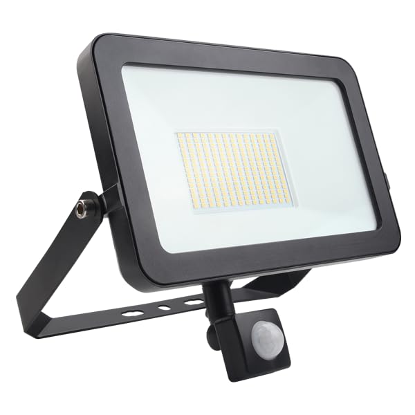 Lumineux LED Floodlight, 10W-80W, PIR Motion Sensor, 40,000 Hours Lifespan (80W PIR)