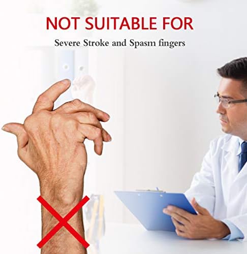 Soft Functional Resting Hand Splint for Flexion Contractures - Stroke Hand Brace by Restorative Medical - Corrective, Supportive Brace for Correction, Comfort & Pain Relief (Small, Left)