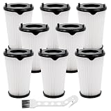 JJQHYC 8 Filtres de Rechange, Filtre Aspirateur pour Electrolux Ergorapido EER7GREEN, EER7ANIMAL, Filtre HEPA Compatible avec AEG Ergorapido CX7 2, QX8 Animal, AEF150