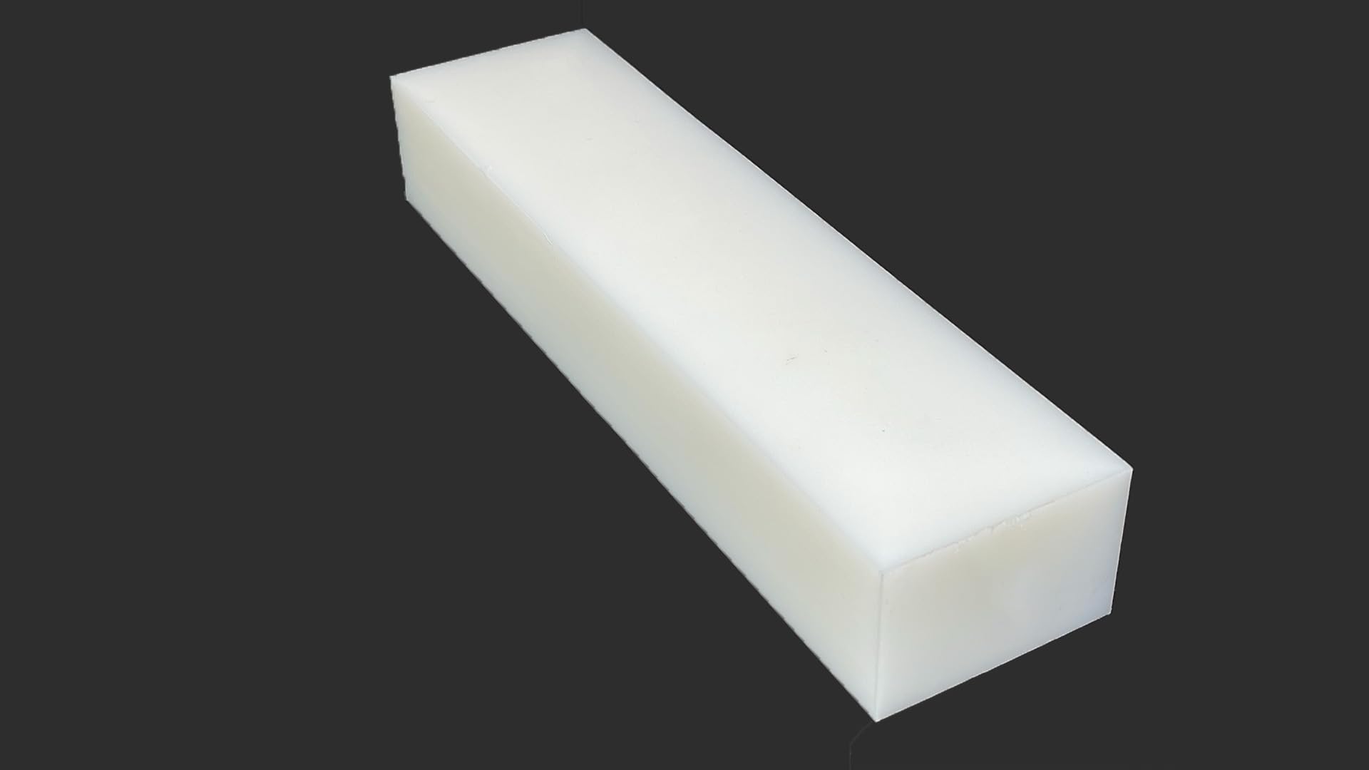 High-Density-Polyethylene (HDPE) Plastic Block Natural 2" x 3" x 12" - for Machining, Home Improvements, Prototypes, DIY Projects, Engineering