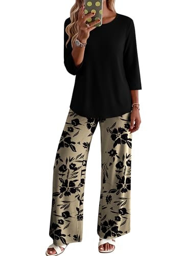 WIHOLL Two Piece Sets for Women Lounge Matching Fashion Clothing