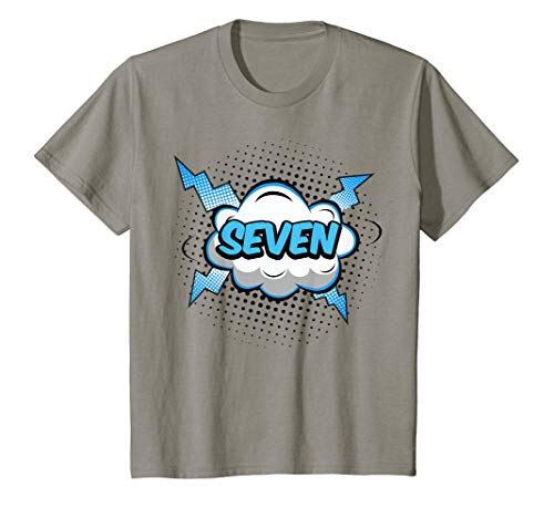 Kids 7 Year Old Gifts Boy Girl costume 7th Birthday yrs T shirt