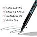 evpct 1Pcs Emerald Dark Green Glitter Shimmer Liquid Eyeliner Eye Shadow Makeup Pencil, Green Face Body Glitter Fake Eyelashes Lashes Mascara Accessories, Sparkle Metallic Colored Eyeliner Waterproof