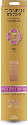 Miniatura 7 de Gonesh - Varillas de incienso perfumadas extra ricas - Varillas aromáticas no tóxicas de 10 pulgadas de combustión lenta - Jazmín - Paquete de 100