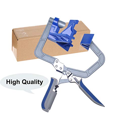 90 Degree Corner Clamp, Right Angle Corner Clamps Tools T Joints Multifunction Adjustable Woodworking Corner Jig Fixed Pouch Installer, 3 Pack Locking Clamp #TOP1