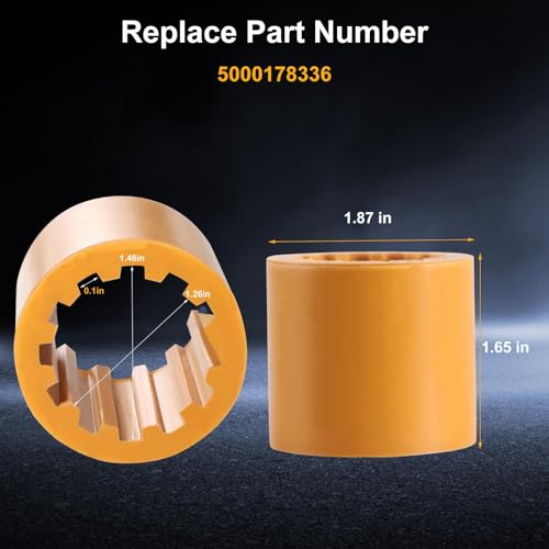 Image of Flexible Coupler Sleeve Compatible with W-Acker N-euson RD880 RD11 RD12-90 RD16-100 Rollers Replace#: 5000178336