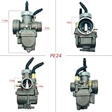 Zmodyfikowany gaźnik motocyklowy do DASH PE24 24mm NSR125 KX80 KX100 DIO cynkowy lub miedziany tłok NSR 50-125CC 2T 4T silnik skokowy(PE24 Copper plunger)