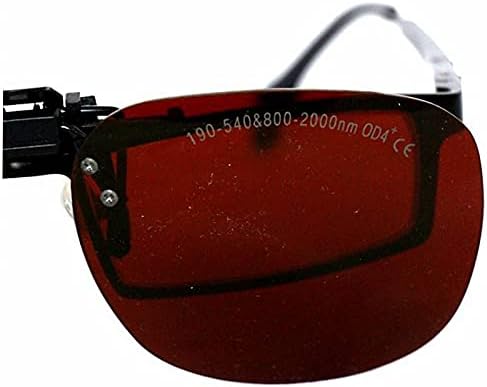EP-1 190-540nm & 900-1700nm OD4+ CE Wide-Spectrum Continuous Absorption Laser Protective Clip-on Glasses Safe Goggles with Case