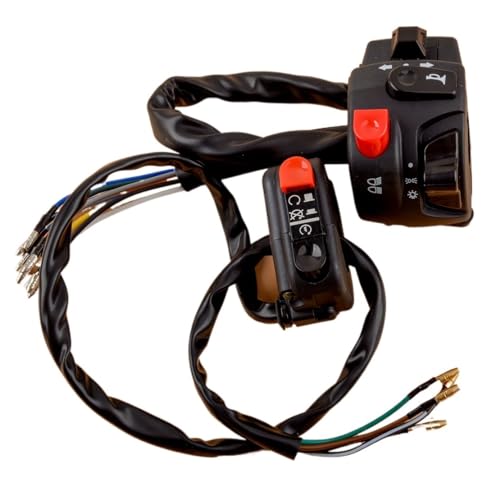 Guidon moto 22mm interrupteur phare stop étanche universel