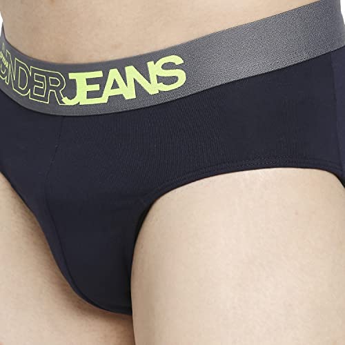 Image of Underjeans Men's Cotton Blend Regular Fit Solid Brief