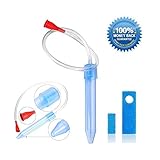 Baby Nasal Aspirator, Snot Sucker for Newborns to Toddlers, Mucus Aspirator for Baby, Non-Toxic Mucus Extractor, Cleanable and Reusable Nasal Congestion Relief for Infant