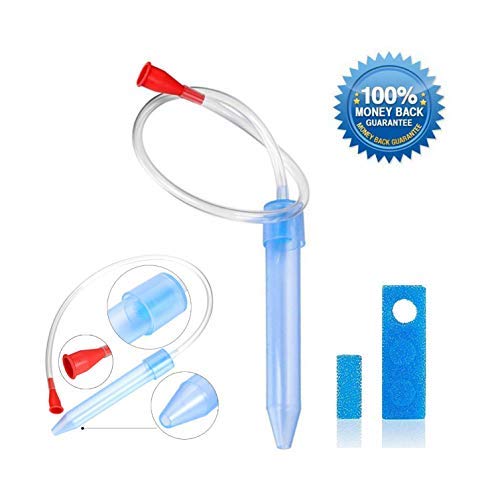 Baby Nasal Aspirator, Snot Sucker for Newborns, Glopole Mucus Aspirator for Baby, Non-Toxic Mucus Extractor, Cleanable and Reusable Nasal Congestion Relief for Infant with 20 Filters
