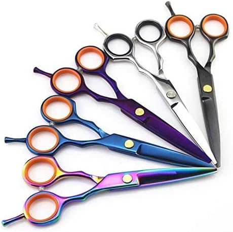 Hairdressing Set 440c 5.5'' Color Hair Scissors Haircut Thinning Makas Haircutting Cutting Shears