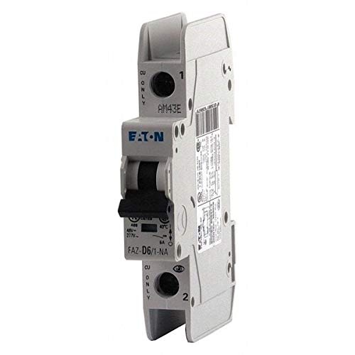 Eaton Cutler Hammer Circuit Breaker, Thermal Magnetic, 1P, 1A - FAZ-D1/1-NA-SP