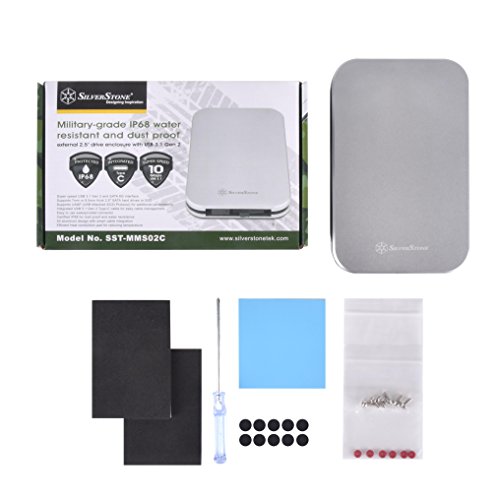 Caja Externa resistente IP68 para disco 2.5" USB 3.1 miniatura 7