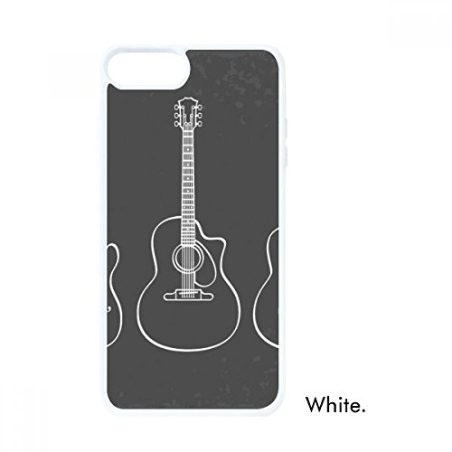 Coque iPhone SE 2 instruments de musique blanc au fini mat minimaliste