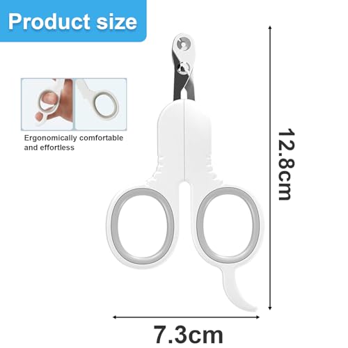 SpetngSake Krallenschere Katzen,Katzen Krallenschneider Sicherheits Edelstahl,Hundekrallen und Katzenkrallen Schneider,Hunde Katzen Nagelschere,Nagelknipser Katze für Welpen,Hasen und Meerschweinchen