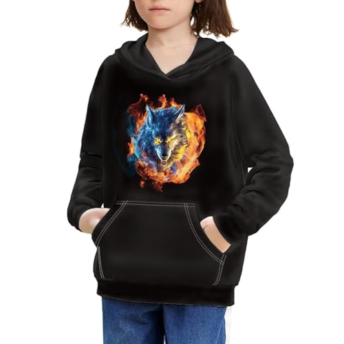 Poceacles Pullover Hoodies for Boys Girls Kangaroo Pocket Comfy Soft Hoodies Size 6-16 Kids Outfits Loose Fit Active Hoodie3