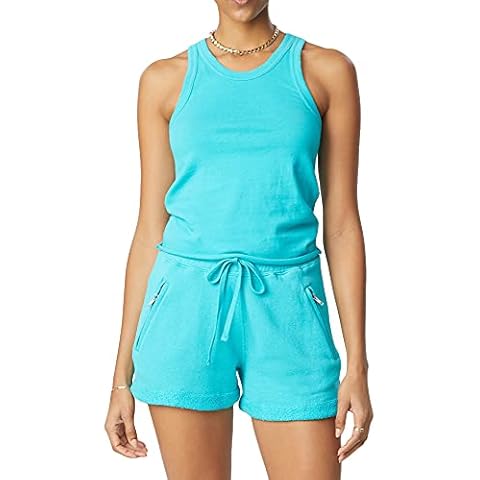 Bandier x Sincerely Jules_The Willow Scoop Neck Tank Aqua-L Cover