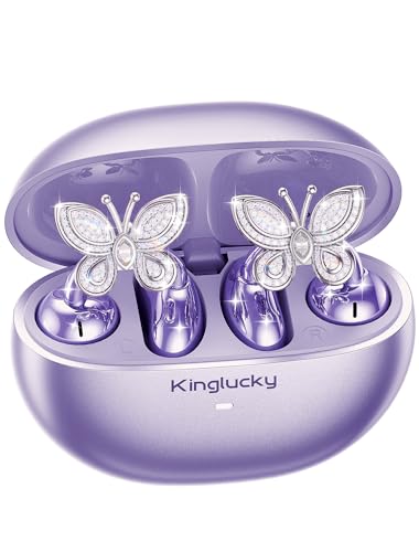 Kinglucky ClipFree Open-Ear Headphones, Butterfly-Inspired Ear-Cuff Design, Stylish & Comfortable...
