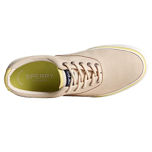 Sperry Halyard Sapato náutico masculino de lona com 2 olhos, Cimento, 40 BR