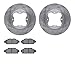 Dynamic Friction Company Front Brake Rotors with 5000 Advanced Brake Pads 6502-59205