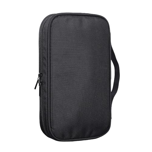 KiBcsLic Organizador de bolsa para pincéis de maquiagem, estojo para pincéis de maquiagem com vários compartimentos elásticos e bolsa de malha interna, L