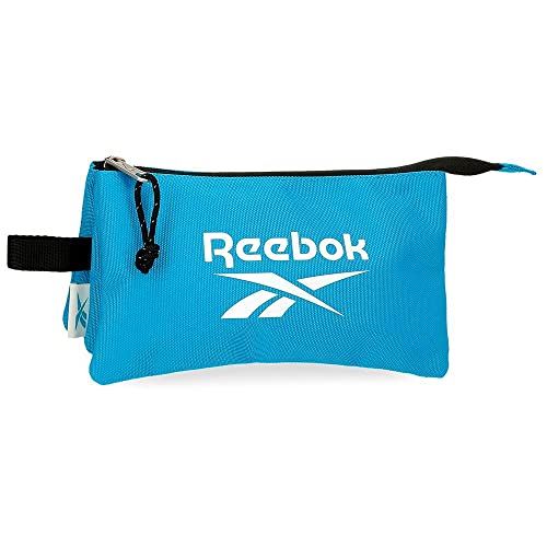 Reebok Boston Estuche Triple Azul 22x12x5 cms Poliéster