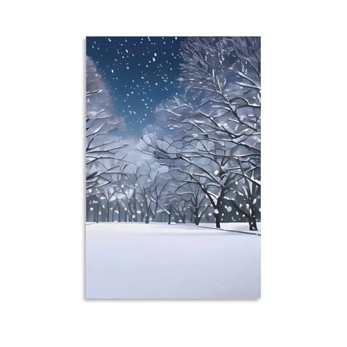 Toile moderne neige parc QMNLKH rompre la monotonie des murs