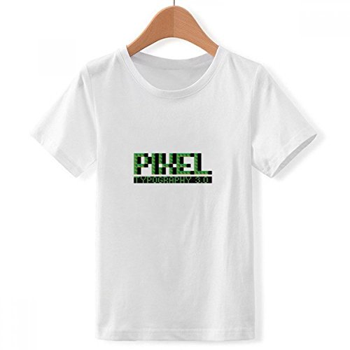 T-shirt pixel multicolore blanc DIYthinker au design typographie