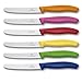 Victorinox - Set da 6 coltelli da Cucina Colorati, Nuova Forma del Manico