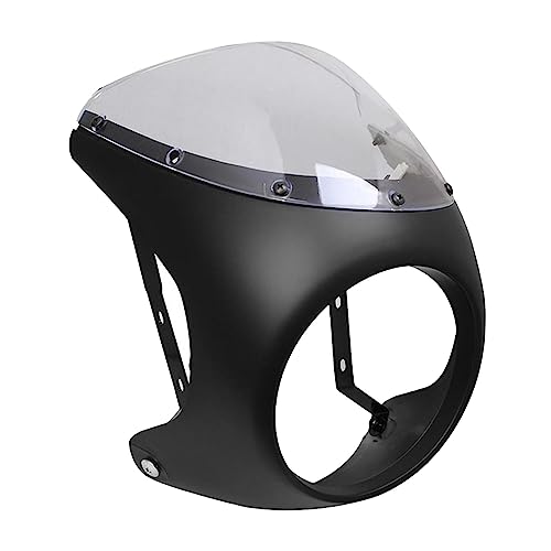Écran de phare universel en PP avec carénage déflecteur pivotant pour guidon de moto