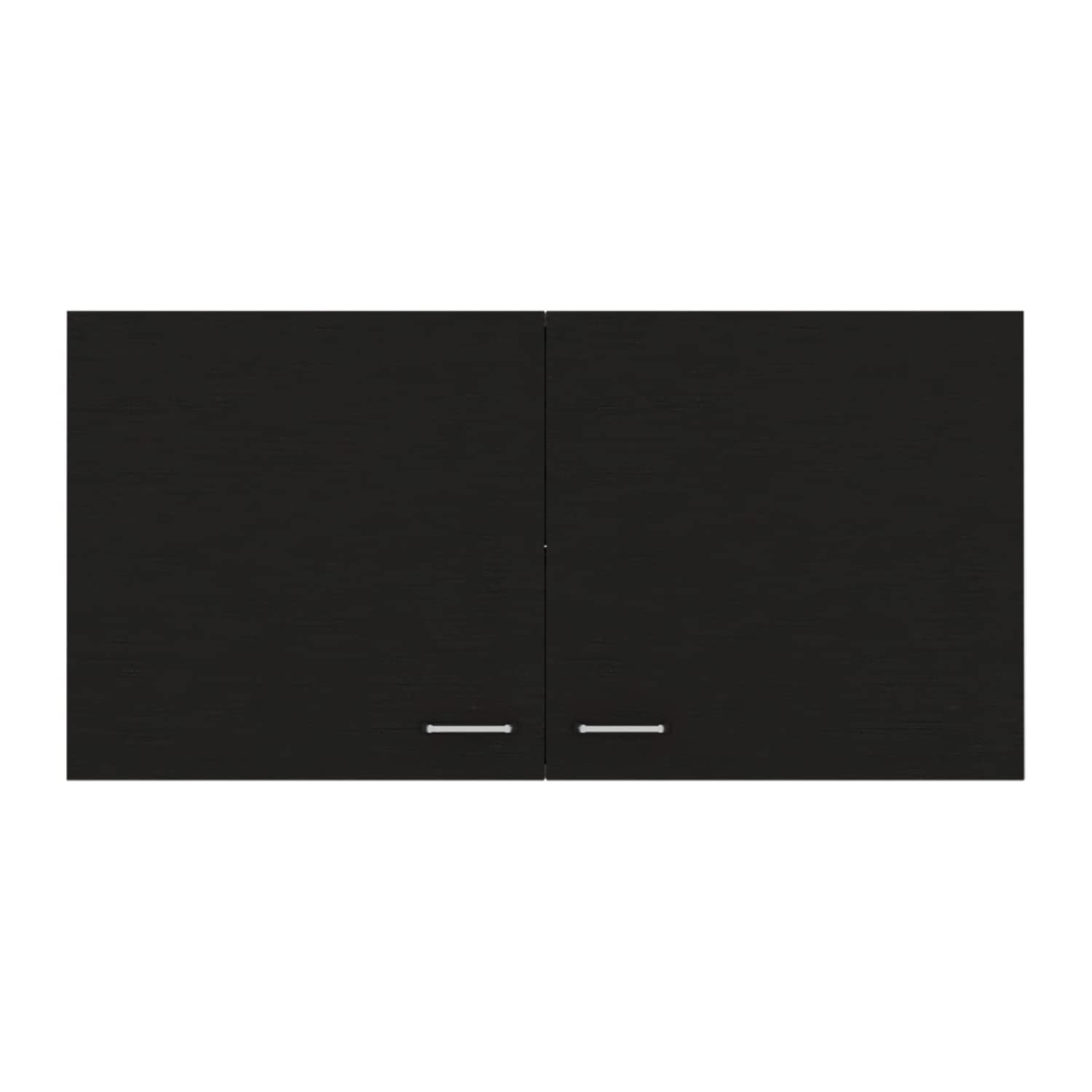 Salento Wall Double Door Cabinet with Two Shelves, 19" H, Carbon Espresso/White, Kitchen