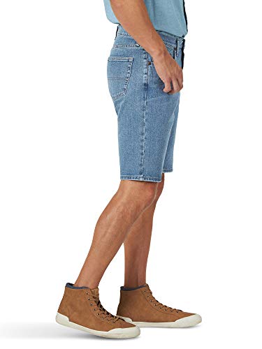 Wrangler Authentics Men's Classic Relaxed Fit Five Pocket Jean Short, Light Wash Flex, 36 #TOP1