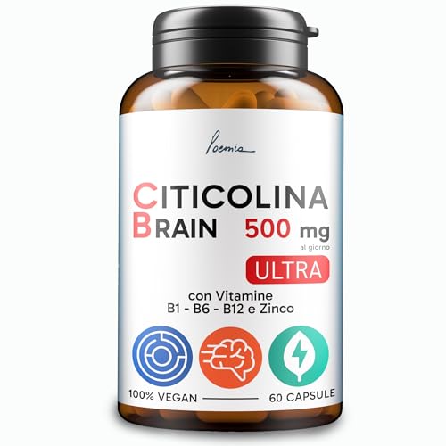 Citicolina Pura 500mg Integratore Per Migliorare Memoria e...