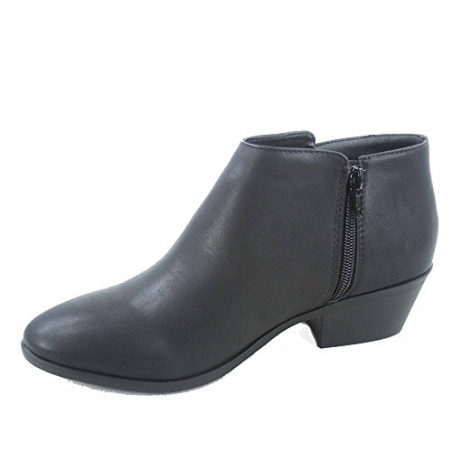 Image of Soda Women's Mug Round Toe Faux Suede Stacked Heel Western Ankle Bootie