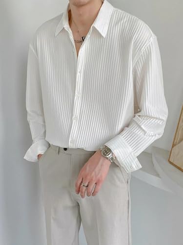 GRECIILOOKS Shirt for Men | Mens Casual Shirt | Men Stylish Shirt | Men Popcorn Shirt | Men's Regular Fit | Men Formal Shirt | Men's Solid Slim Fit - Image 5