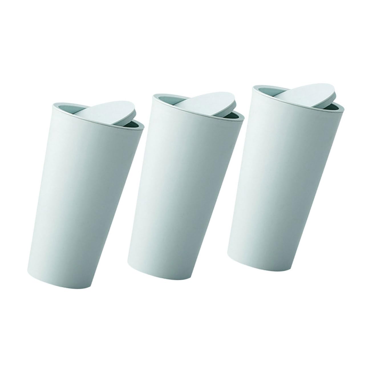 Ciieeo 3Pcs Car Trash Can with Lid Compact Automotive Garbage Bin for Easy Use Cars Trucks and Campers Space Saving Design for Tidy Interiors