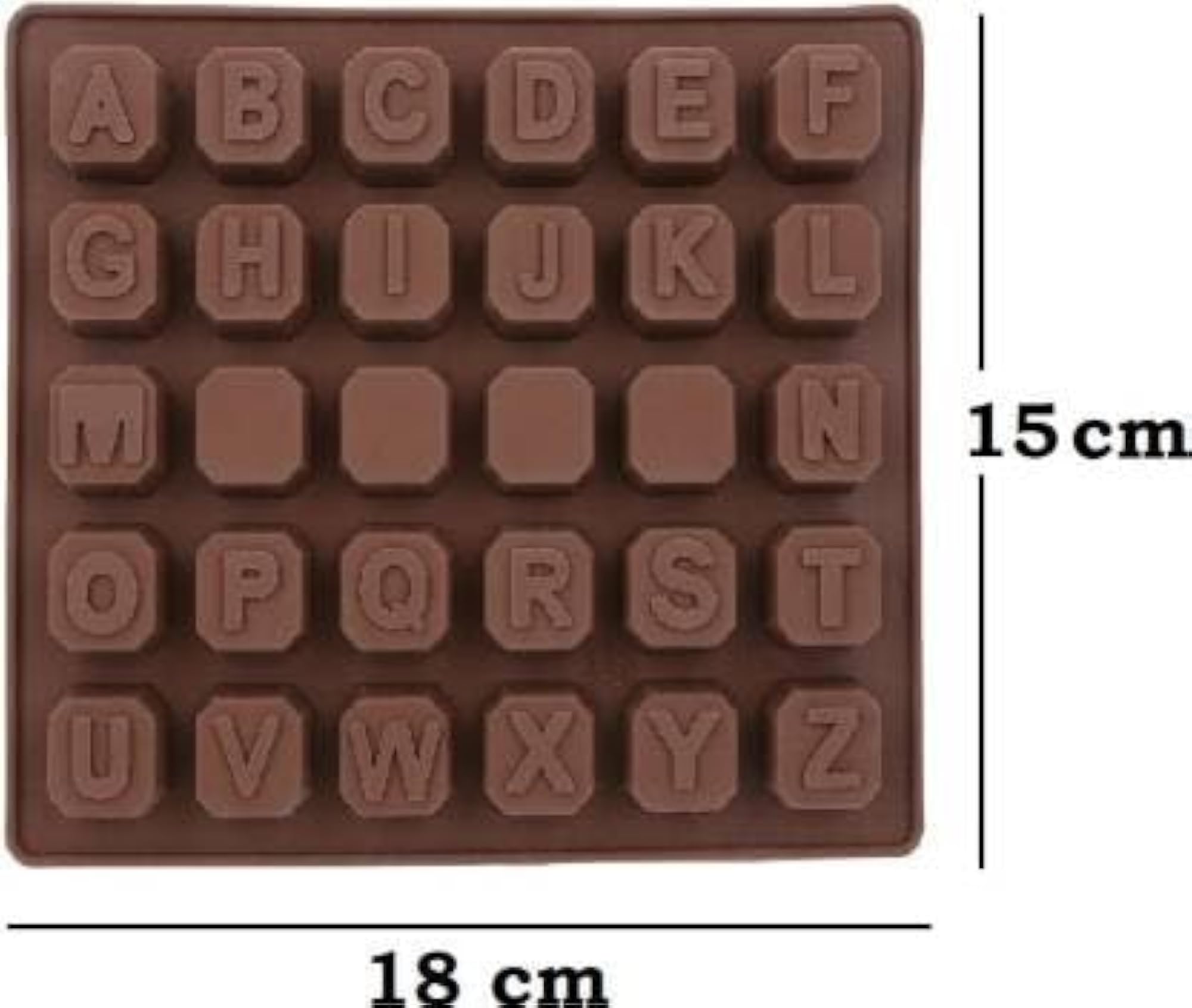 Alphabet and Numeric Silicone Chocolate Mold Combo