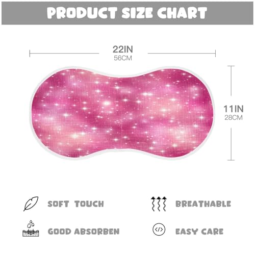 JUZIHAI 1Pack Shiny Baby Burp Cloths Soft Cotton Burp Rags,Super Absorbent Burp Cloth Bag for Newborn Baby Boys/Girls4