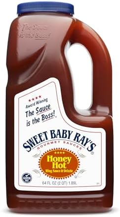 Sweet baby Ray's honey hot wing sauce and glaz Half gallon