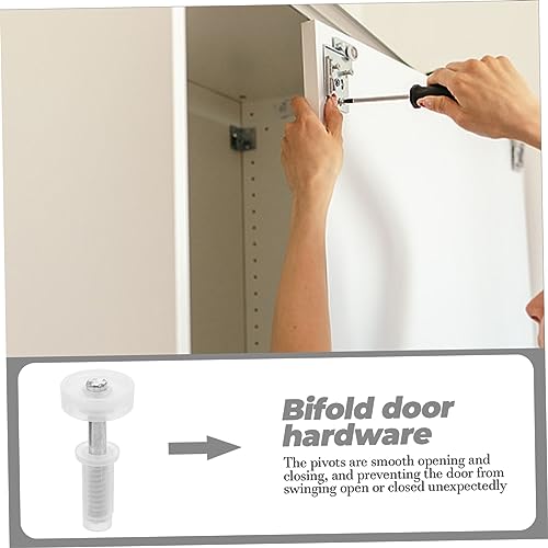 Kit de reparación ORFOFE para puerta bifold 4 piezas con bisagras fáciles de instalar para clóset y gabinete miniatura 6
