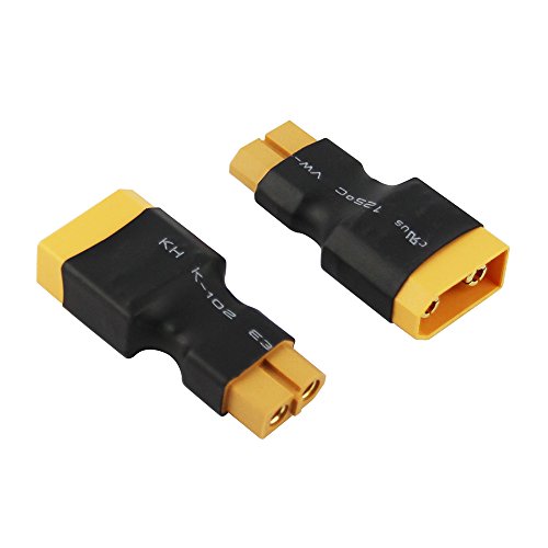 Adaptador conector XT90 macho a XT60 hembra x3 miniatura 2