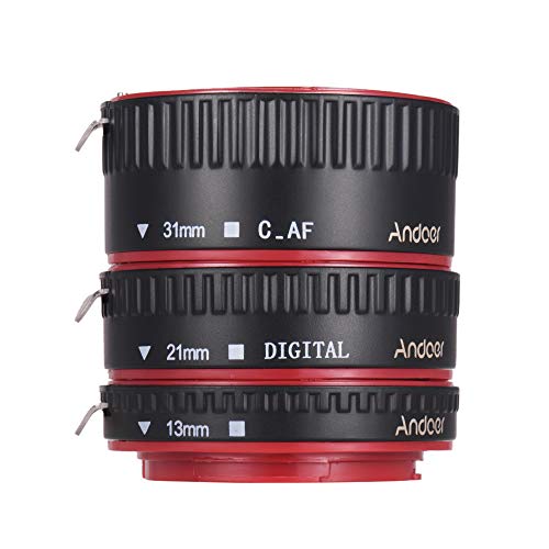 Moniss Anel adaptador de tubo de extensão macro AF com foco automático portátil (13 mm + 21 mm + 31