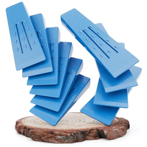 greate 10x Cuneo abbattimento Alberi - Antiurto, antigelo & Antiscivolo - 4X 20 cm + 6X 15 cm - Cunei abbattimento - Cunei per Taglio Alberi, Cuneo spaccalegna